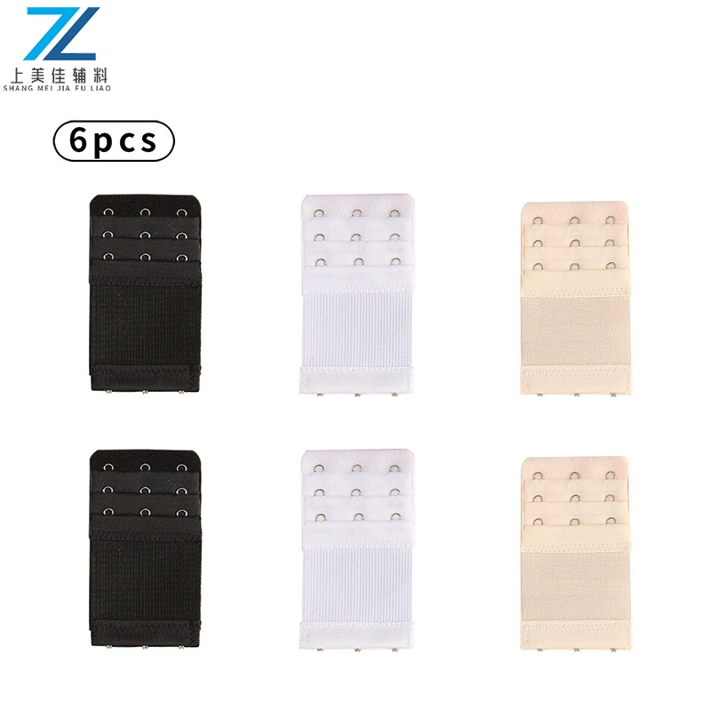 [Трансграничный комбинированный набор] 6pcs бюстгальтер удлиненные пряжки эластичные три ряды с тремя пряжками удлиненные ремни нижнего белья