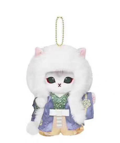 흰색 기사사자 장식품