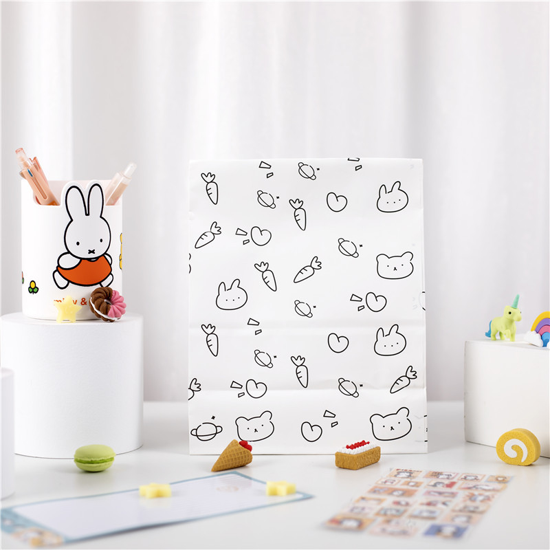 Coreano ins lindo oso Snoopy bolsa de regalo bolsa de pan bolsa de papel misceláneas bolsa de almacenamiento accesorios de decoración