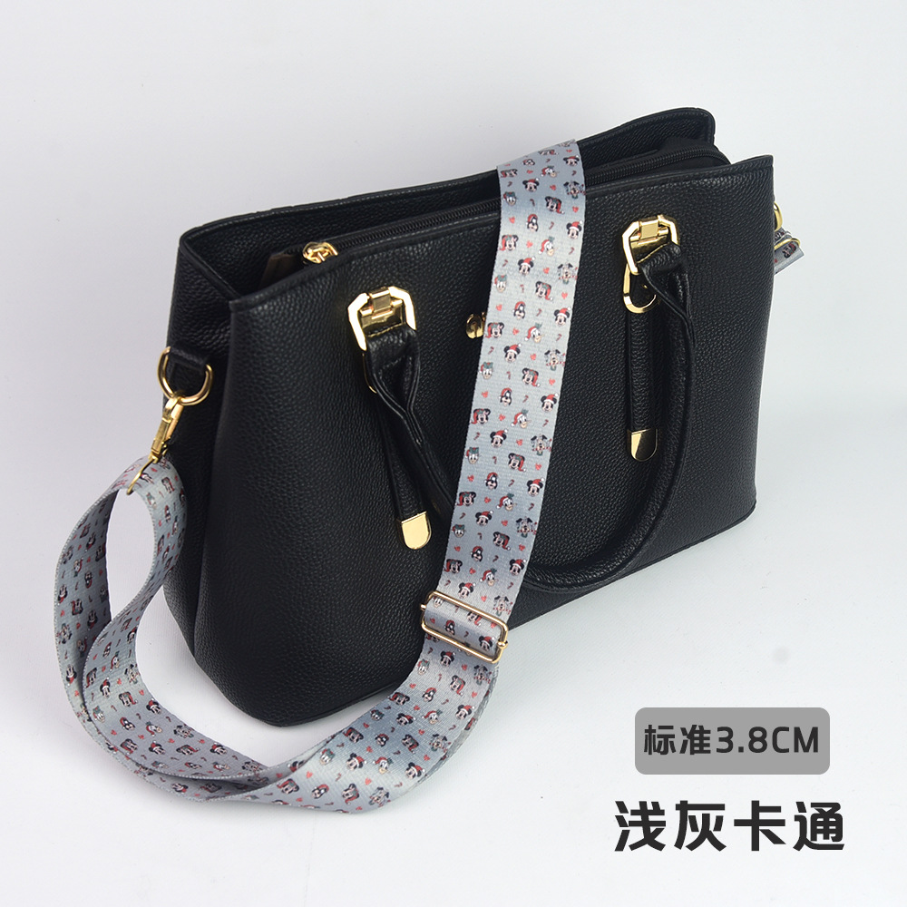 Bolso bandolera con accesorios ultra anchos, bolso de color, correa gruesa, correa de repuesto alargada, correa de hombro de bolso universal ajustable