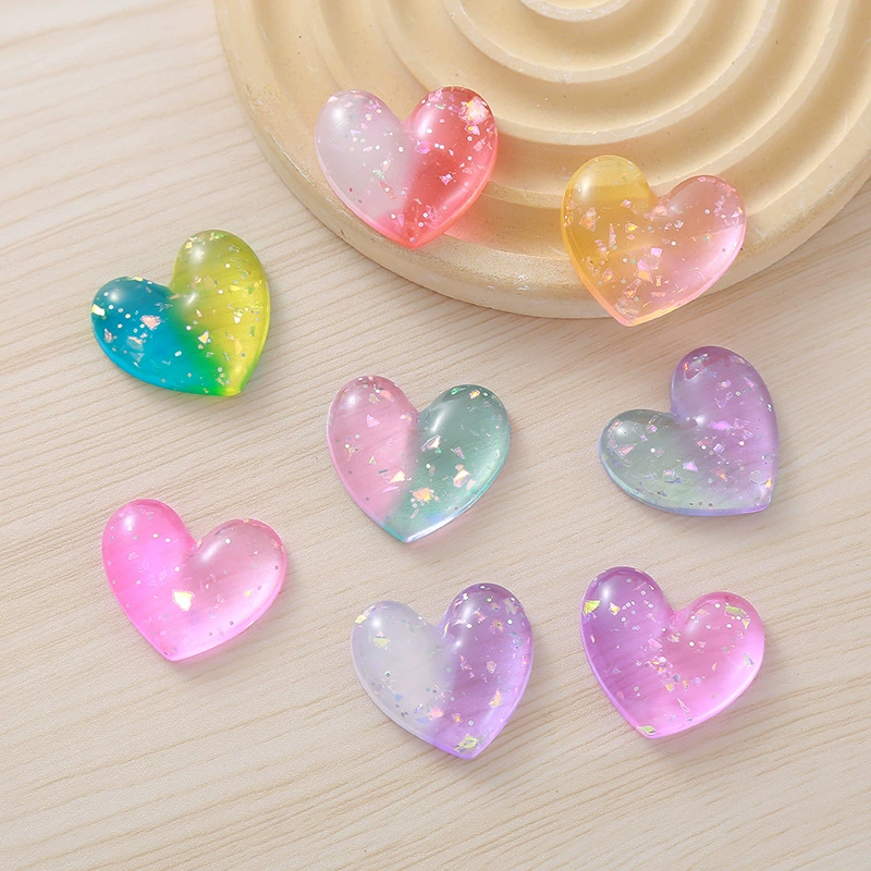 Свежий и сладкий порошок градиент любви аксессуары для волос мобильный телефон брелок подвеска аксессуары для волос шнур смола аксессуары оптом