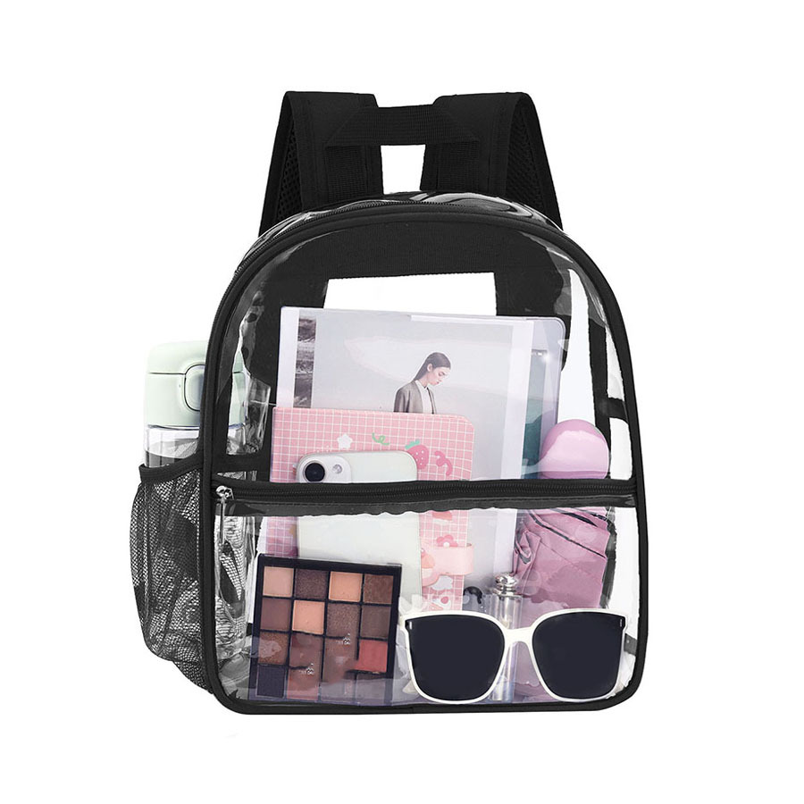 transparent capacious backpack PVC for men and women