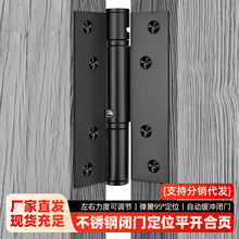 多功能闭门器自动关门合页56寸缓冲装置弹簧隐形铰链90度直角定位