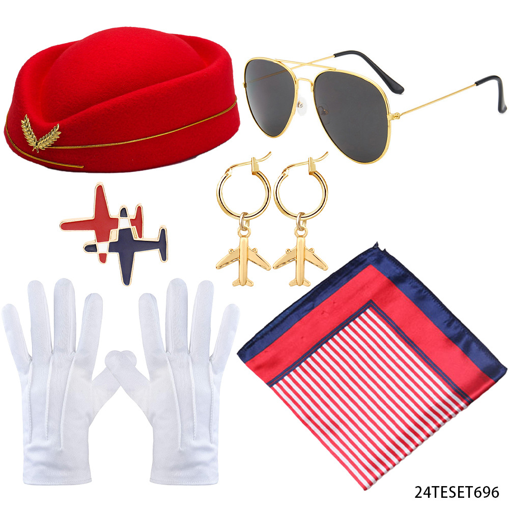 Nueva fiesta de vacaciones Cosplay policía espectáculo vestido esposado juego de rol de cigarrillos marinero azafata de vuelo