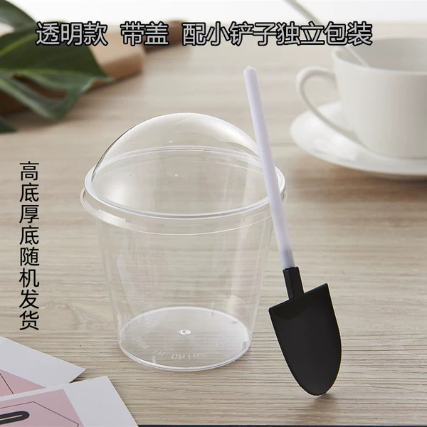 Transparent model with cover and small shovel set of 50