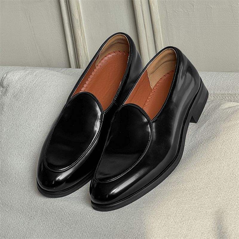 Chaussures Derby décontractées à semelle épaisse ShoeVault, rehaussantes et faciles à enfiler, pour hommes et femmes. Mocassins habillés à bout rond._voghion.com