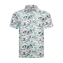 2023新款男装PoloT恤 高尔夫Polo衫3D印花t恤 夏威夷风情Polo衫