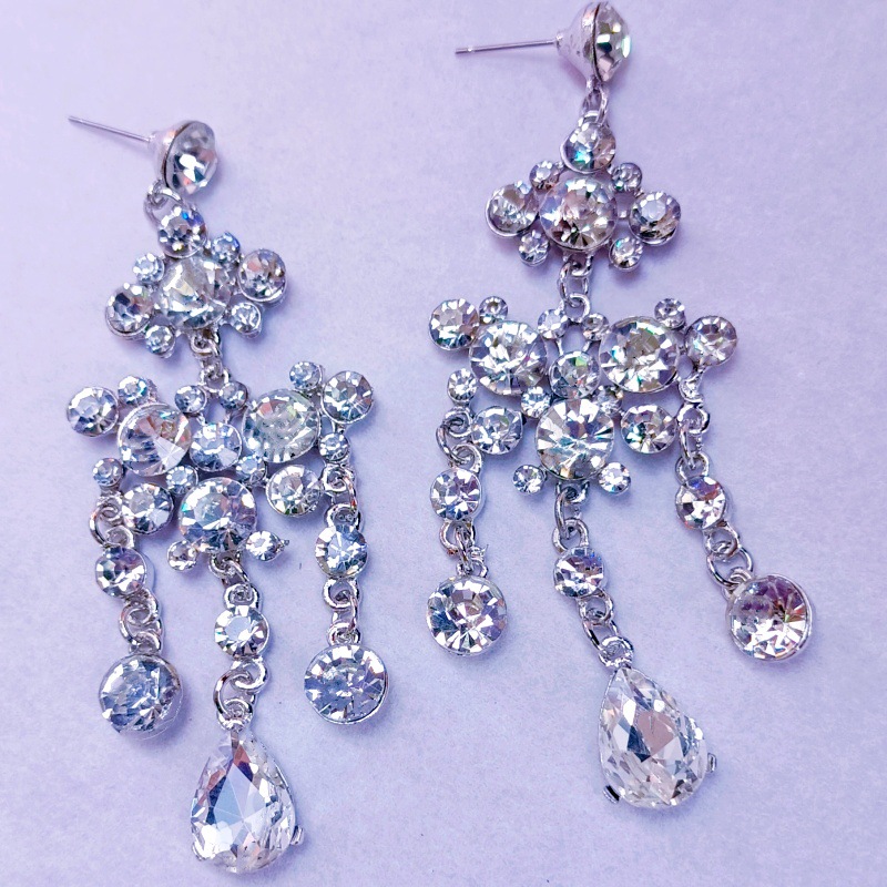 Set gioielli da sposa retro con strass per donna stile lussuoso_voghion.com