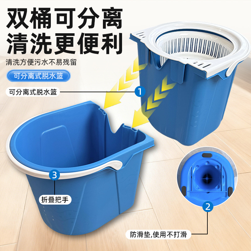 Accesorios para fregona, paño de repuesto todo en uno, varilla original, paño de repuesto giratorio a presión manual, envío gratis