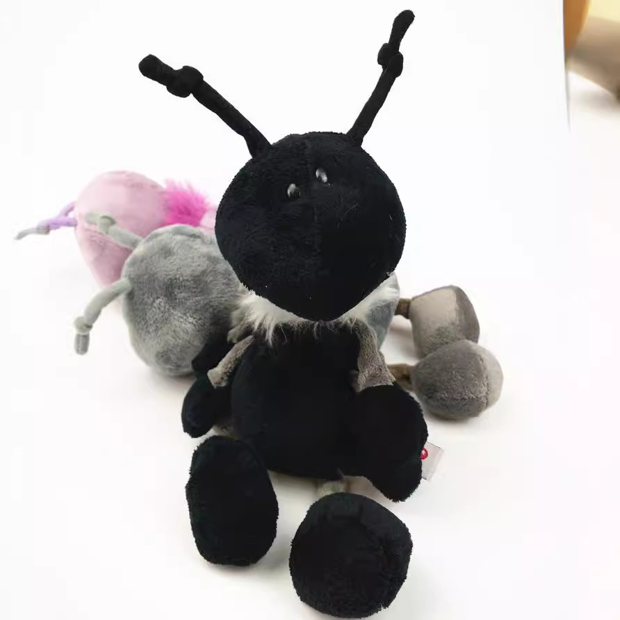 Linda simulación colorido hormiga juguete de peluche muñeca pequeña garra máquina muñeca del Día los Niños regalo fábrica al por mayor