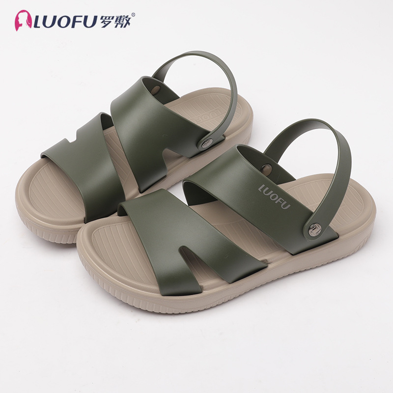 Luoshi verano nuevo hombre sandalias de tamaño grande para uso exterior deportivo ocio antideslizante ligero zapatos de playa suaves