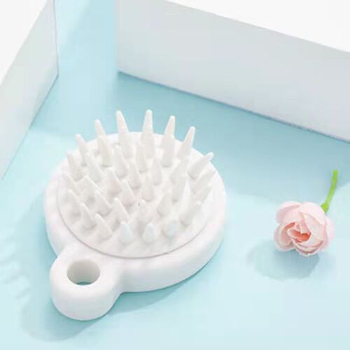 Keiji Japanese silicone anti-dandruff and anti-itch bathroom massage comb clean scalp health massage head scratcher shampoo brush