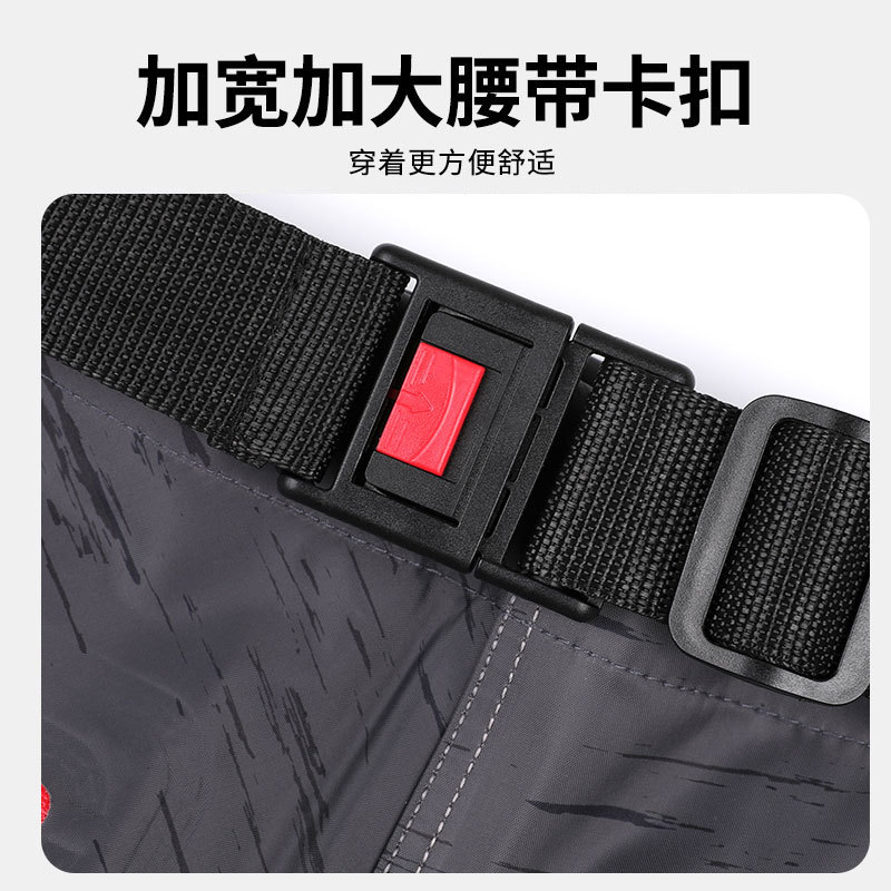 下水裤半身雨裤防水衣服连体全身皮叉加厚耐磨路亚溪流钓鱼裤|undefined
