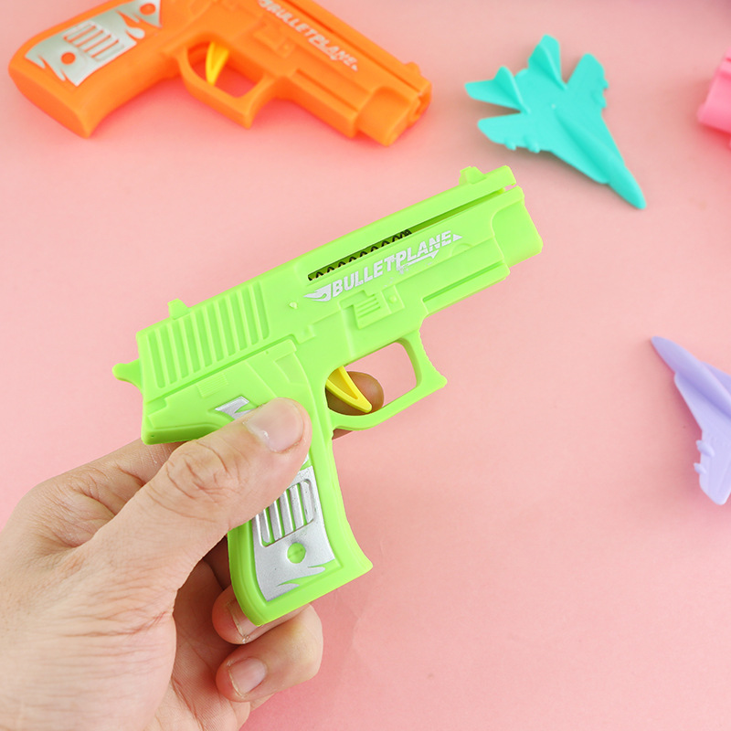 Avión de catapulta, pistola de juguete, lanzador de pistolas, aviones, deportes al aire libre, ocio, bambú, libélula, plato volador, lote de plato