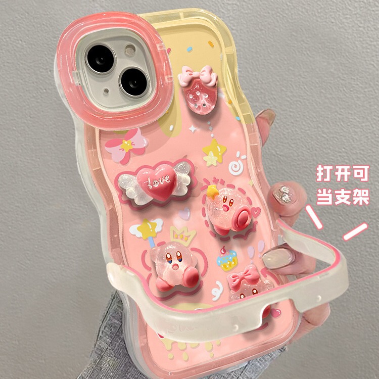 Cute Star Card for Apple 15 Mobile Phone Case iPhone14 Three-dimensional 13 Double Stand 11 Niche 16pro Cute Star Card for Apple 15 Mobile Phone Case iPhone14 Three-dimensional 13 Double Stand 11 Niche 16pro
