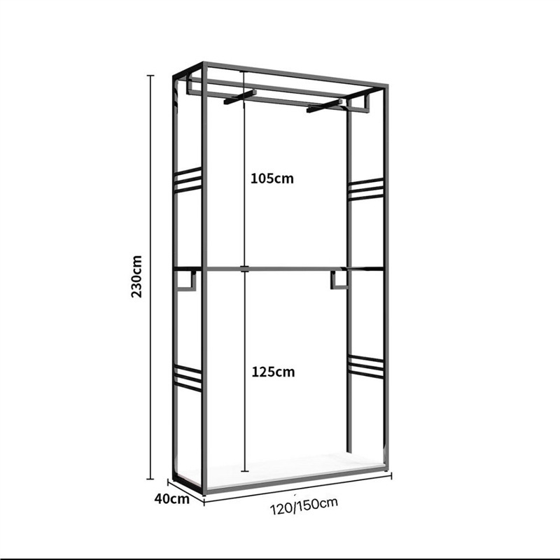 더블 레이어 랙 길이 150*높이 230CM