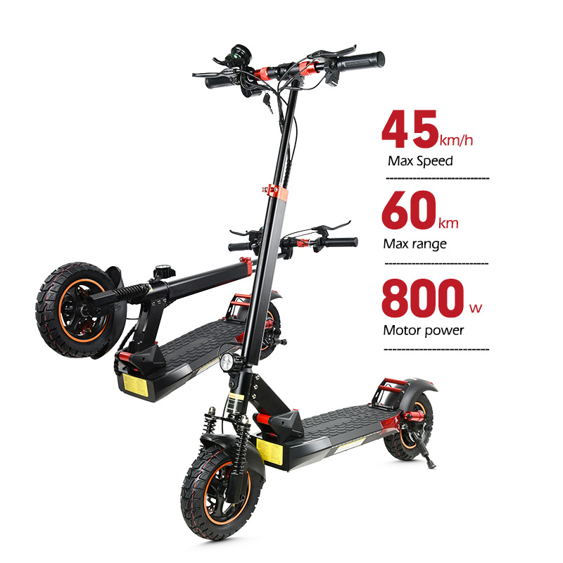Scooter de coche eléctrico manke MX14 Scooter de doble absorción de impactos de larga duración de la batería
