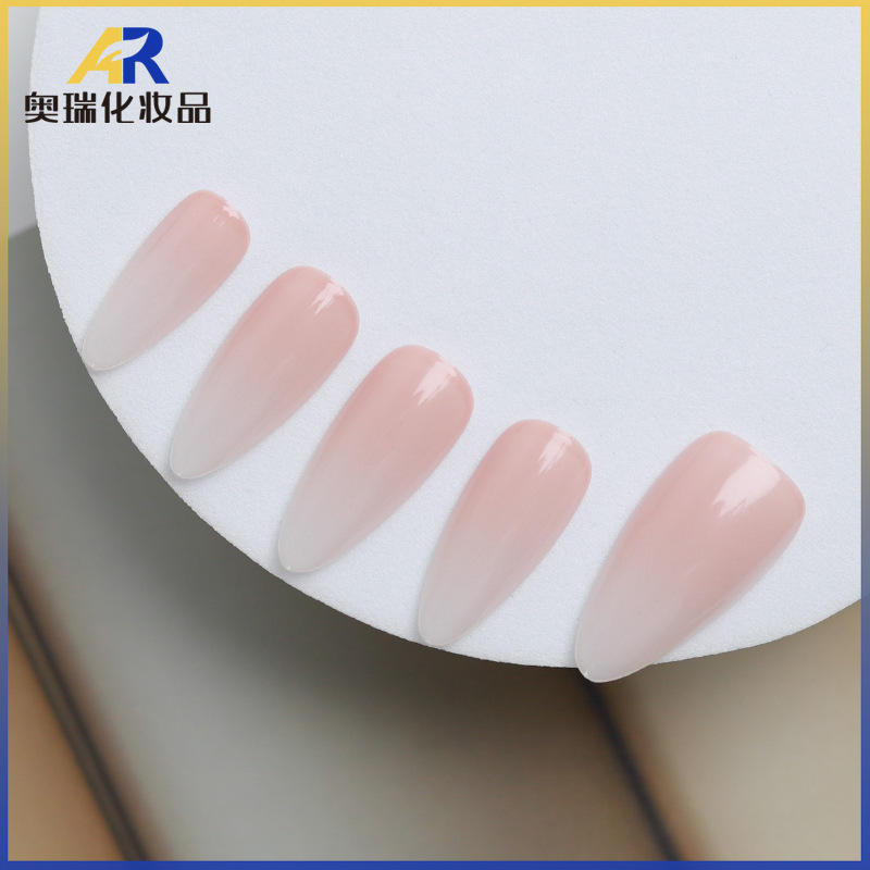 Pre-Made Nail Tips Semi-Finished Product with Color-Coded Gradient, No Top Coat Nail Polish Gel Spray-On Nails Wearable Manicure Ins Style