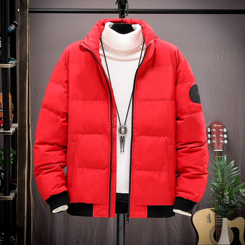 Men's winter down jacket, windproof loose fit, thickened insulation, leisure style