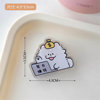 Co -branded authorized Cute Cartoon Puppy Acrylic Terrier Girl Signing Piping Clamp Student Mini PP Folder Wholesale