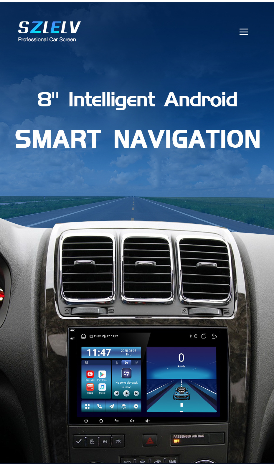 Suitable for Gmc Chevrolet Savana Yukon Acadia Android Car Large-Screen Navigation and Reversing Image Playback