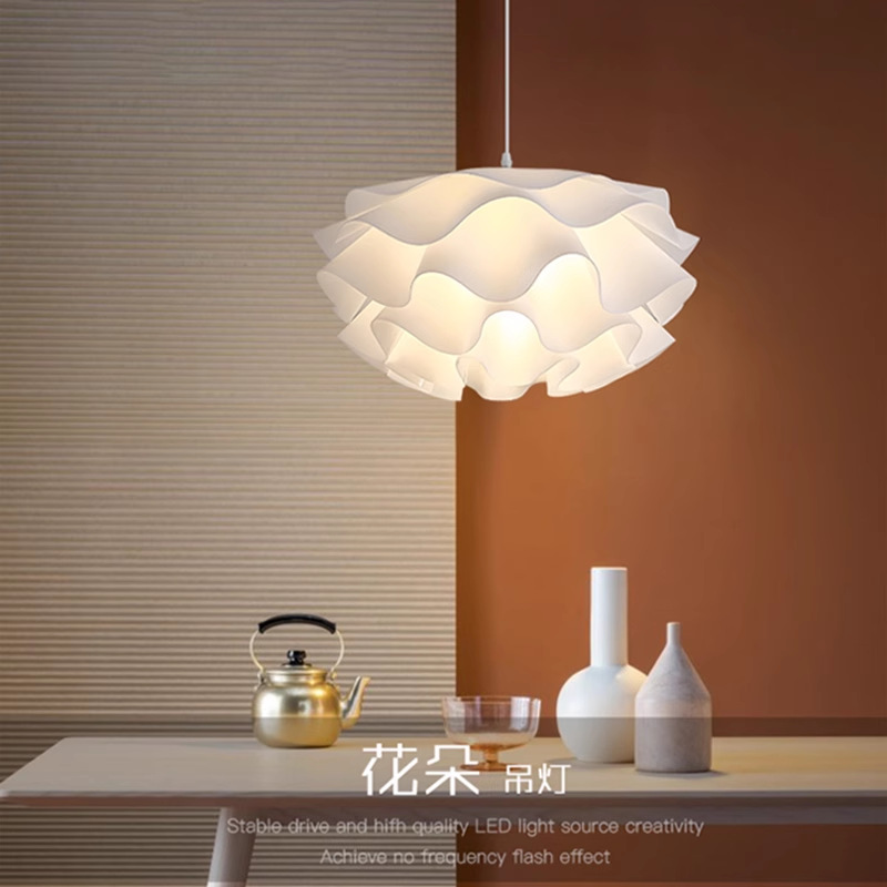 Lámpara colgante minimalista creativa de estilo nórdico, lámpara colgante para dormitorio, iluminación moderna para habitación, lámpara de diseño con forma de piña y flor, accesorios de iluminación para comedor