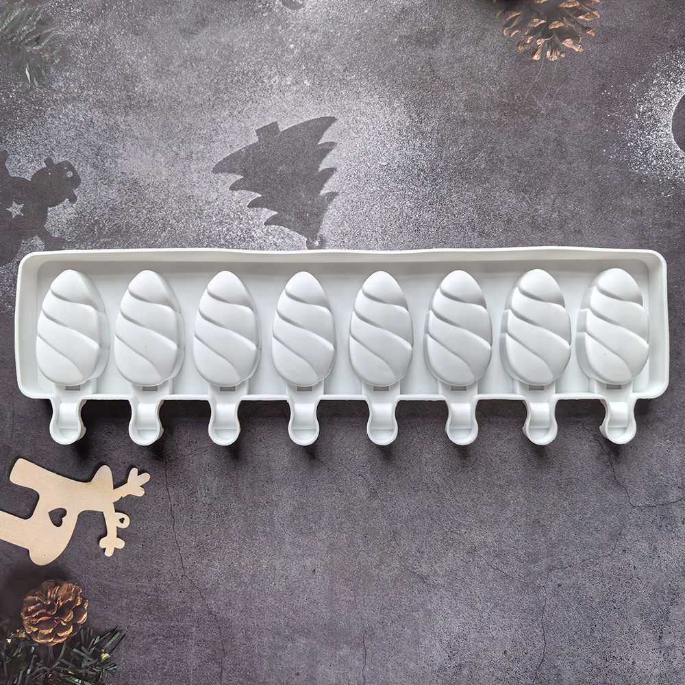 8 gotas de agua 498 helado helado silicona molde de hielo DIY pudín accesorios de pastel herramientas de horneado