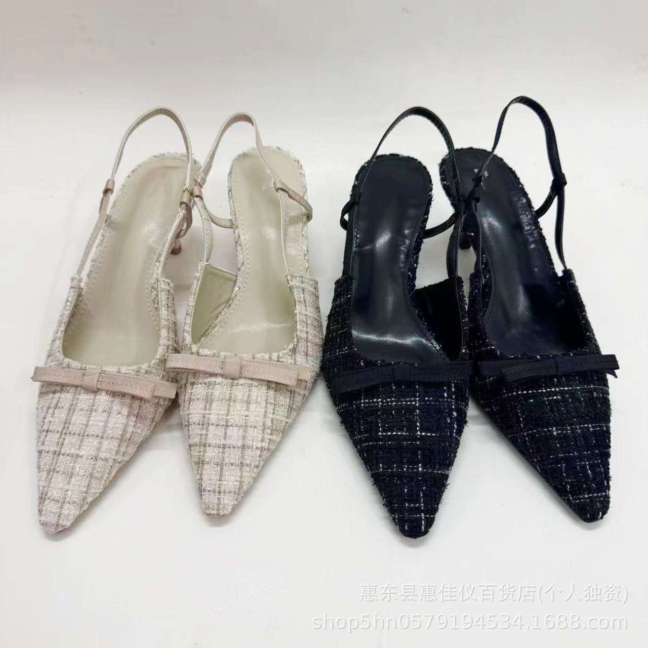 韩版尖头小仙风后扣带细跟高跟凉鞋女2025秋季za外穿单鞋女