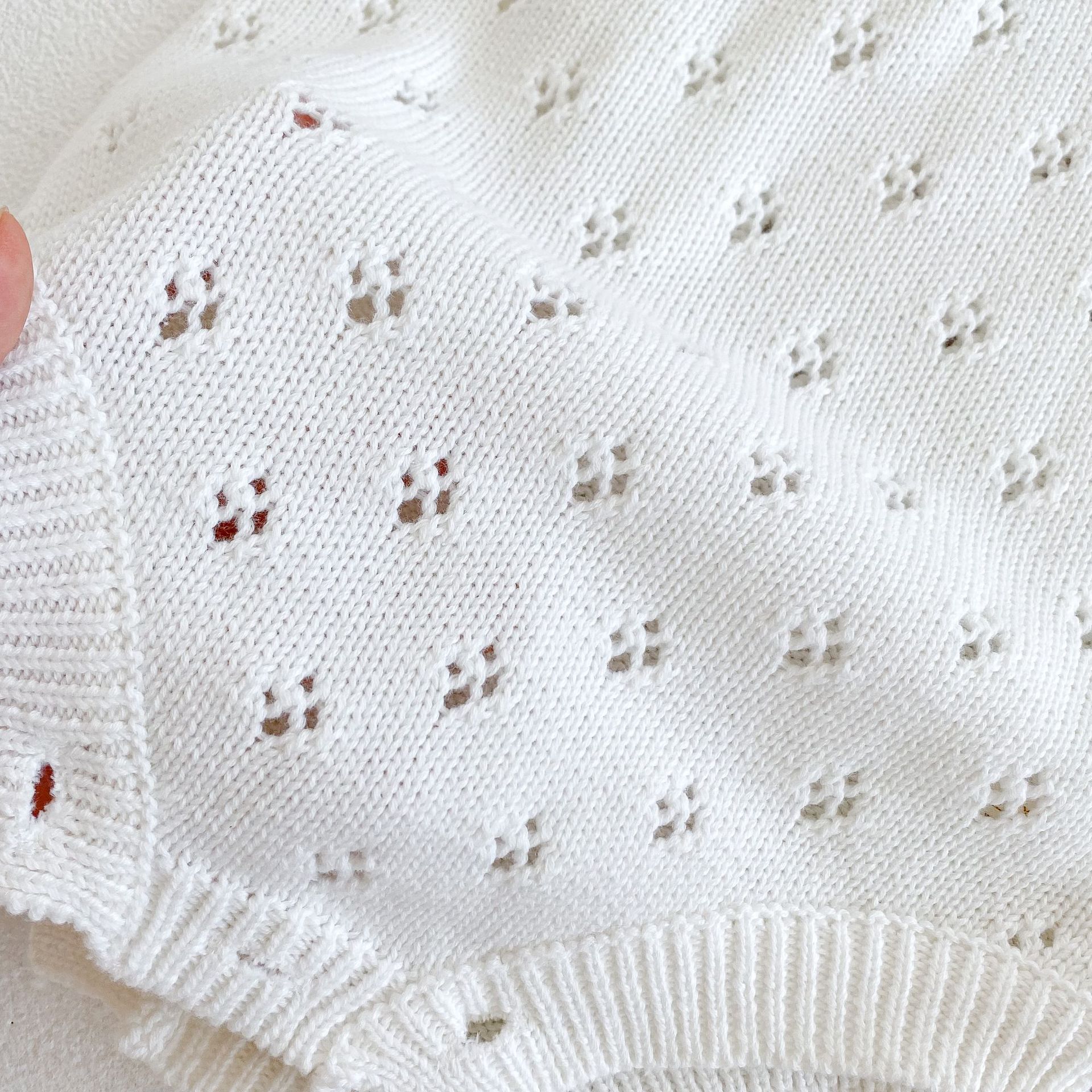 Ins21 style automne bébé garçon et fille bretelles creuses, fil tricoté en coton khai, vêtements une pièce, sacs, pet_voghion.com