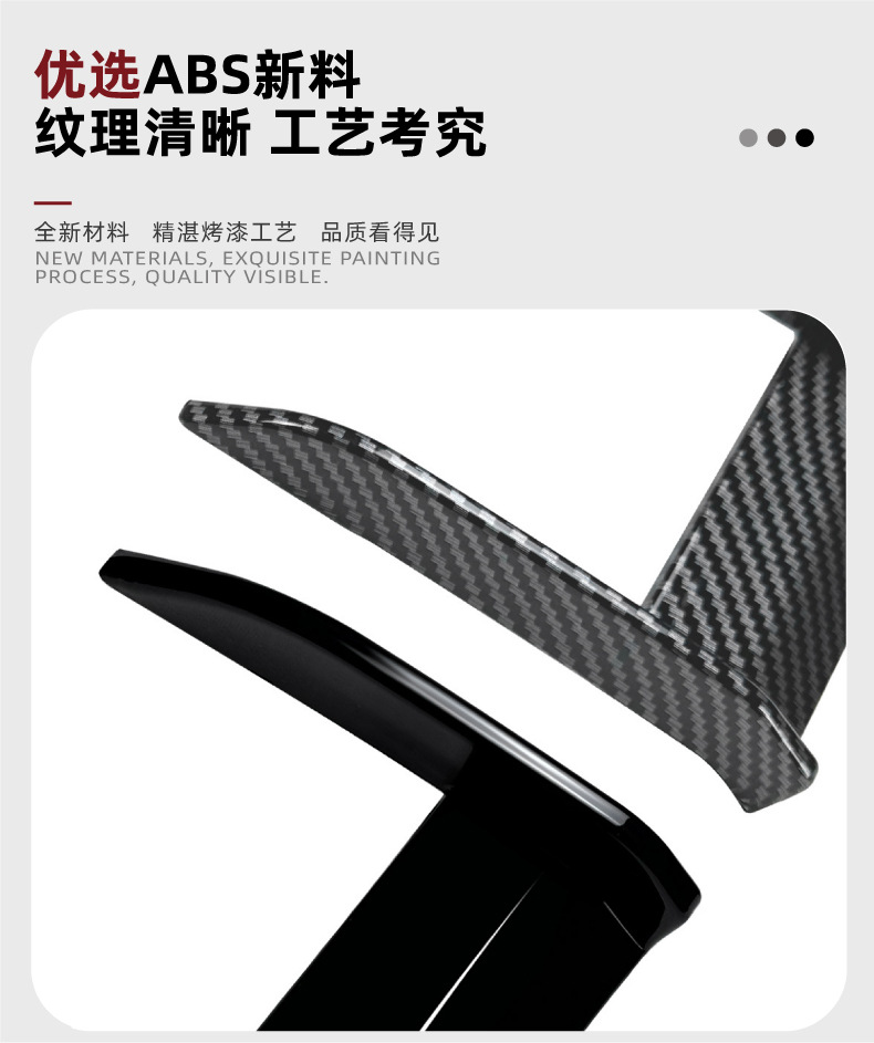 Applicable to BMW 1 Series bmw f40 Sport 118i 120i 2019 MP Front Wind Knife Sticker Exterior Modification
