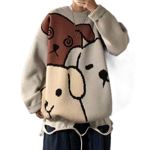 Bestselling Knit Sweater for Men and Women, Embroidered High-Quality Loose Round Neck, Multiple Styles Available, Factory Wholesale