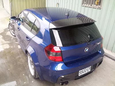 Suitable for BMW 1 Series E87 MT carbon fiber large top wing fixed wing rear spoiler roof pressure wing (Fixed wind wing)