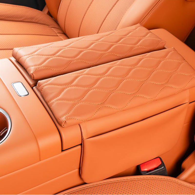 Armrest Box – Wenjie Armrest box pad - m8-red-tea-orange-armrest-heightening-pad