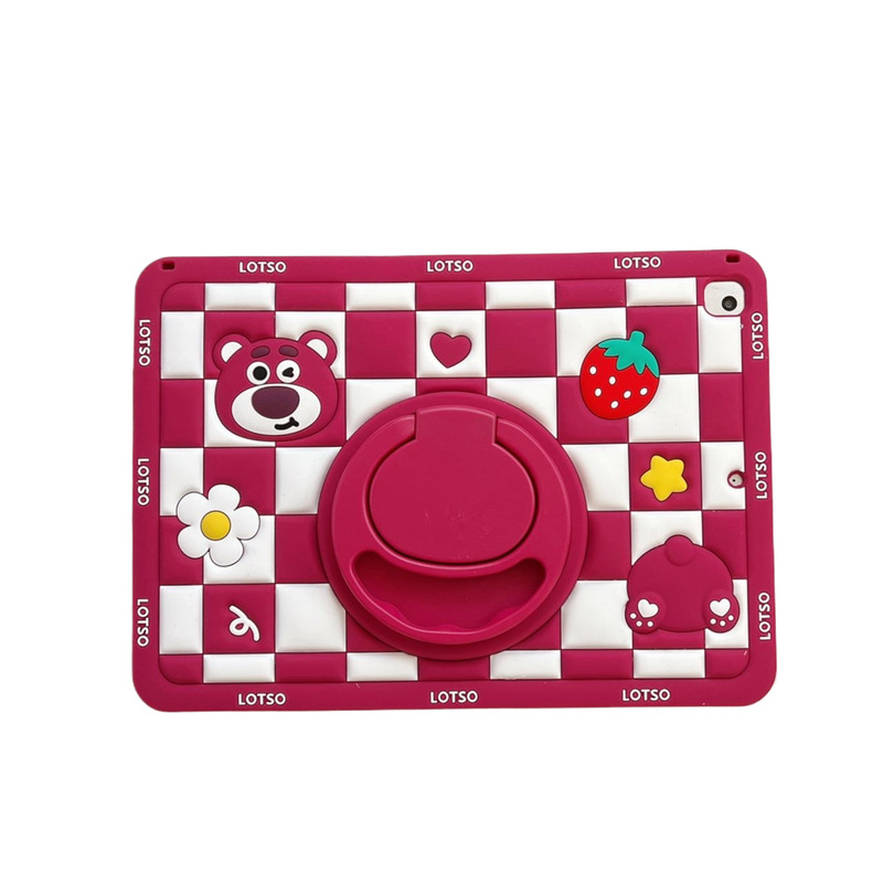 Suitable for Ipad10.9/Ipad5/Ipad6 Strawberry Bear Stand Silicone Tablet Protective Cover in Stock
