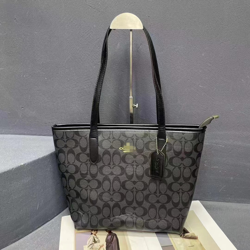跨境包包女2025新款时尚印花蔻家水桶包大容量托特包单肩女包bags|undefined