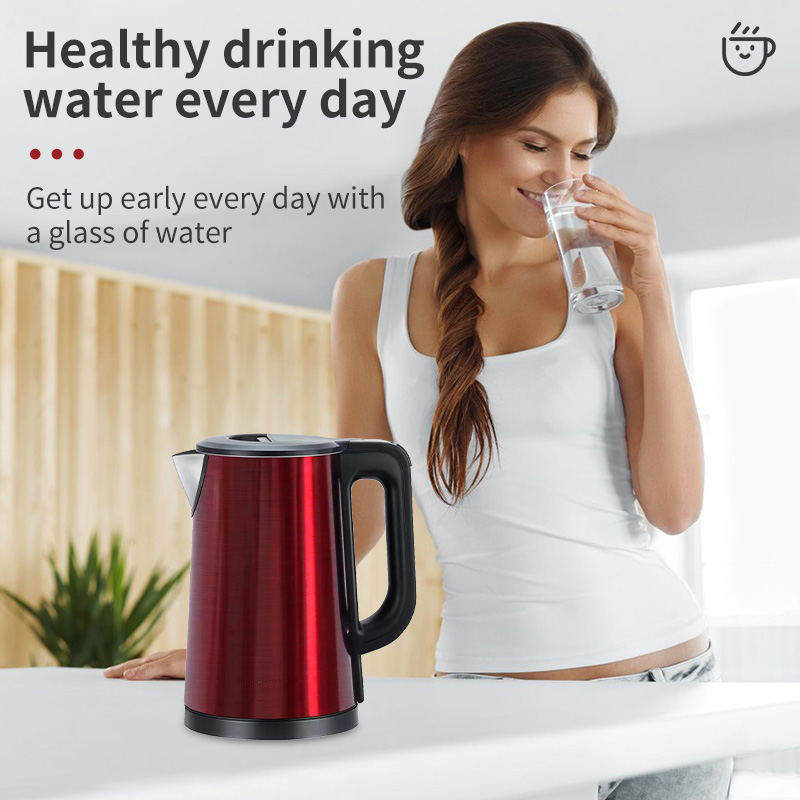 Cross-Border estándar Americano Europeo estándar Hervidor de agua de gran capacidad de apagado automático anti-seco quema Hervidor de Agua Hervidor Eléctrico
