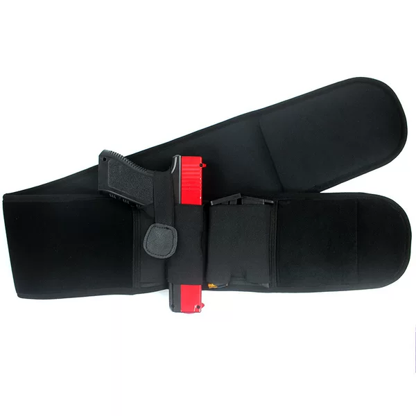 Outdoor Tactical 44inch Diving Material Large Belt Elastic Waist Seal Multifunctional Waist Hidden Gun Holster Right Hand Version