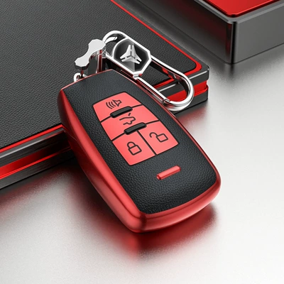 Car key bag – Suitable for Baic Shenbao D70 Zhixing - baic-chinese-red-buttons-all-inclusive-anti-fall