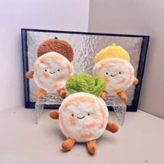 ネットの赤い西安の特色の野菜の肉の饅頭の創意のかわいいぬいぐるみの包みのかばんは飾って漫画のぬいぐるみを飾ります。