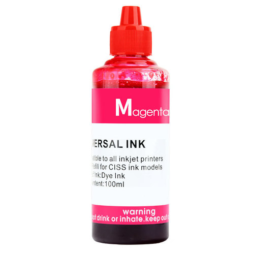 Manufacturer wholesale suitable for HP/Canon ink cartridge ink printer ink refill continuous supply 100ml color