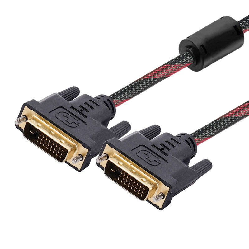 DVI线24+1 电脑显示器线 1.5米3米20米DVI视频信号线 投影连接线