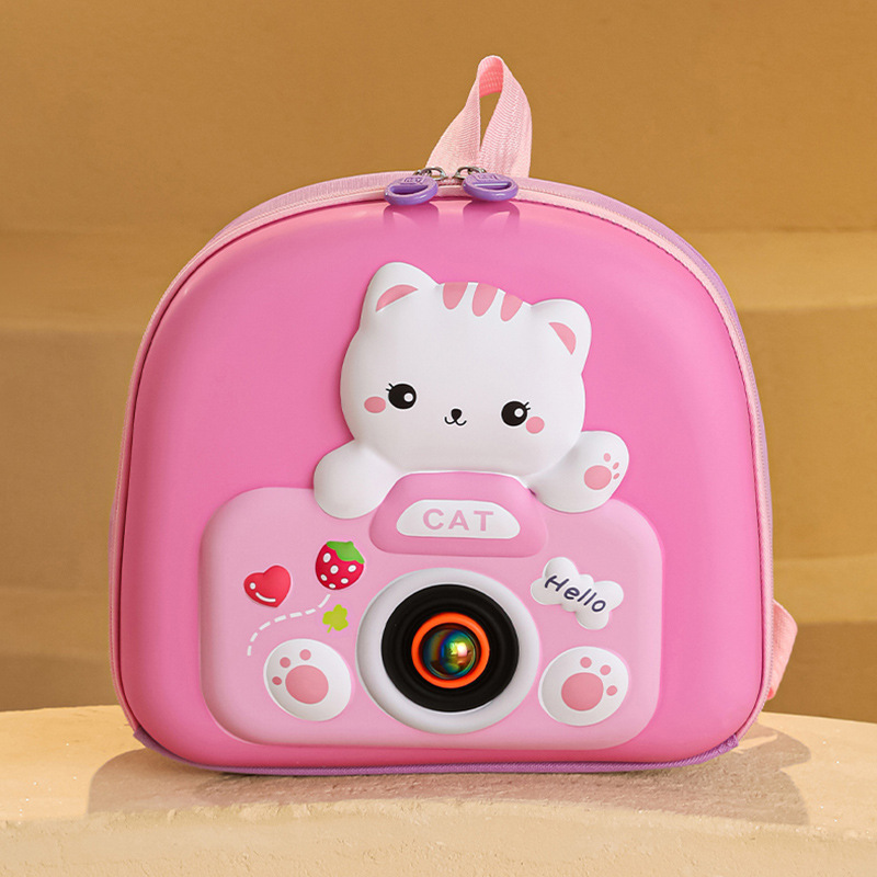 Mochila infantil infantil de dibujos animados lindo gatito niñas mochila transpirable preescolar 3 años 5 años mochila para niños