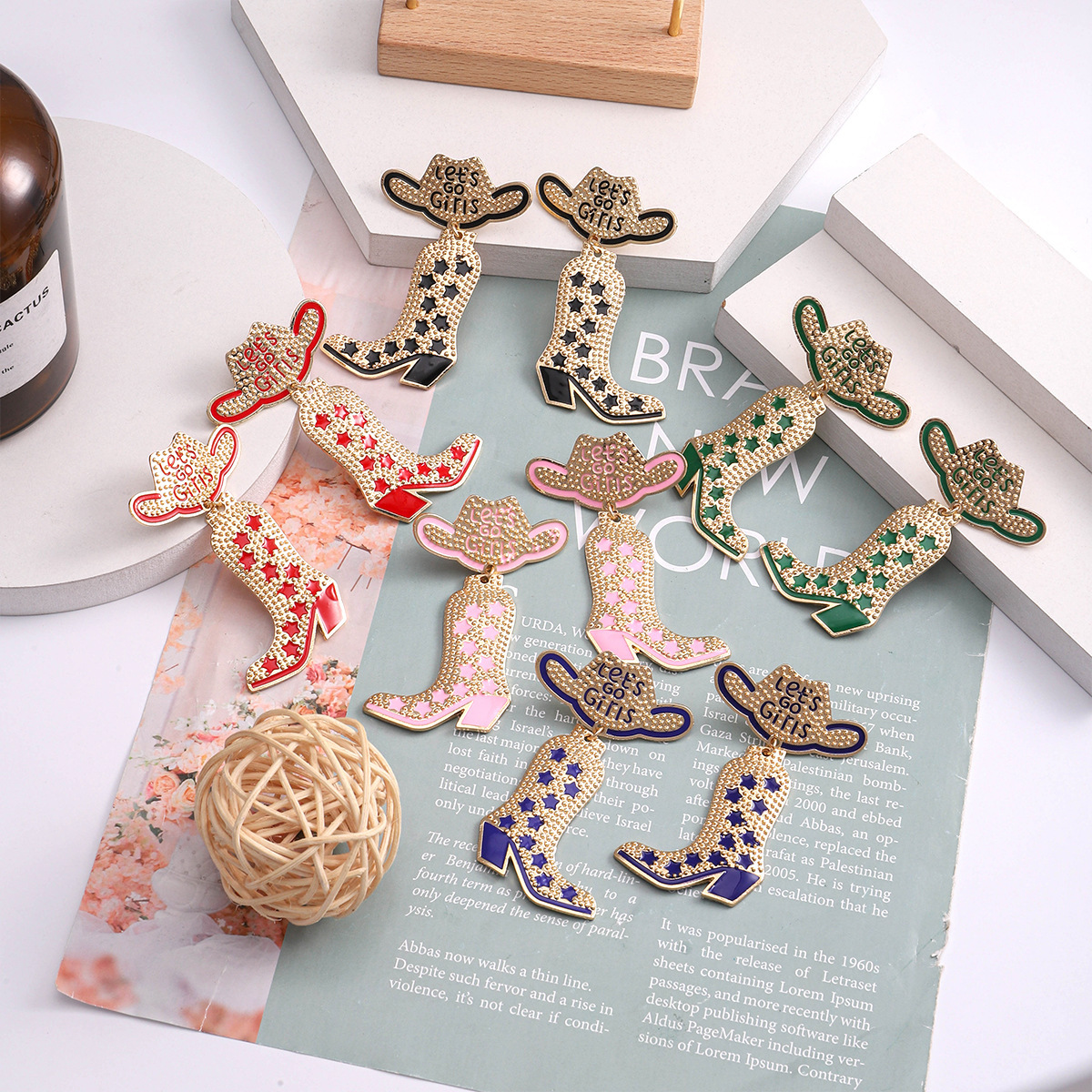 33g Weight 316 Stainless Steel Ear Needle Material Seed Bead Inlay Material Drop Earrings Classification 1 Pair Quantity Holiday, Daily, Beach Occasion Zinc alloy Material Heart Shape, Boots Pattern Women's Gender Inlay Design Basic, Modern Style, Classic Style Style 1 Pair Basic Modern Style Classic Style Heart Shape Boots Inlay Zinc Alloy Seed Bead Drop Earrings 8