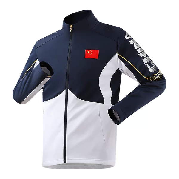 Chinese Team Sportswear for Men and Women, Spring and Autumn Running Training Jackets, Sports Student Referee and Coach Uniforms, Long-Sleeved Tops