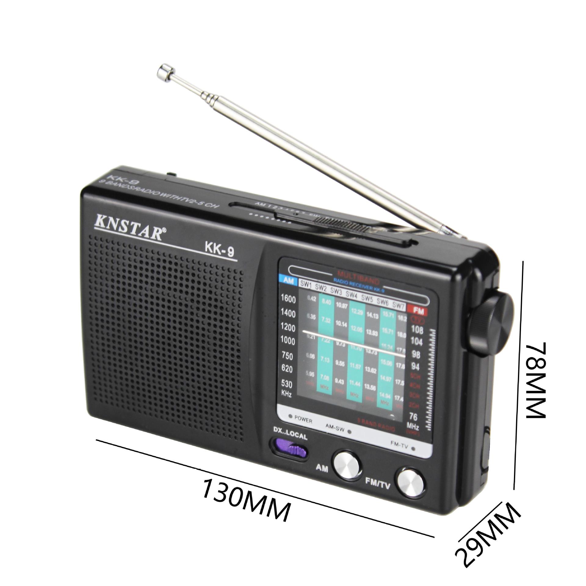 Nuevo multibanda antiguo radio semiconductor multifuncional am fm sw portátil retro