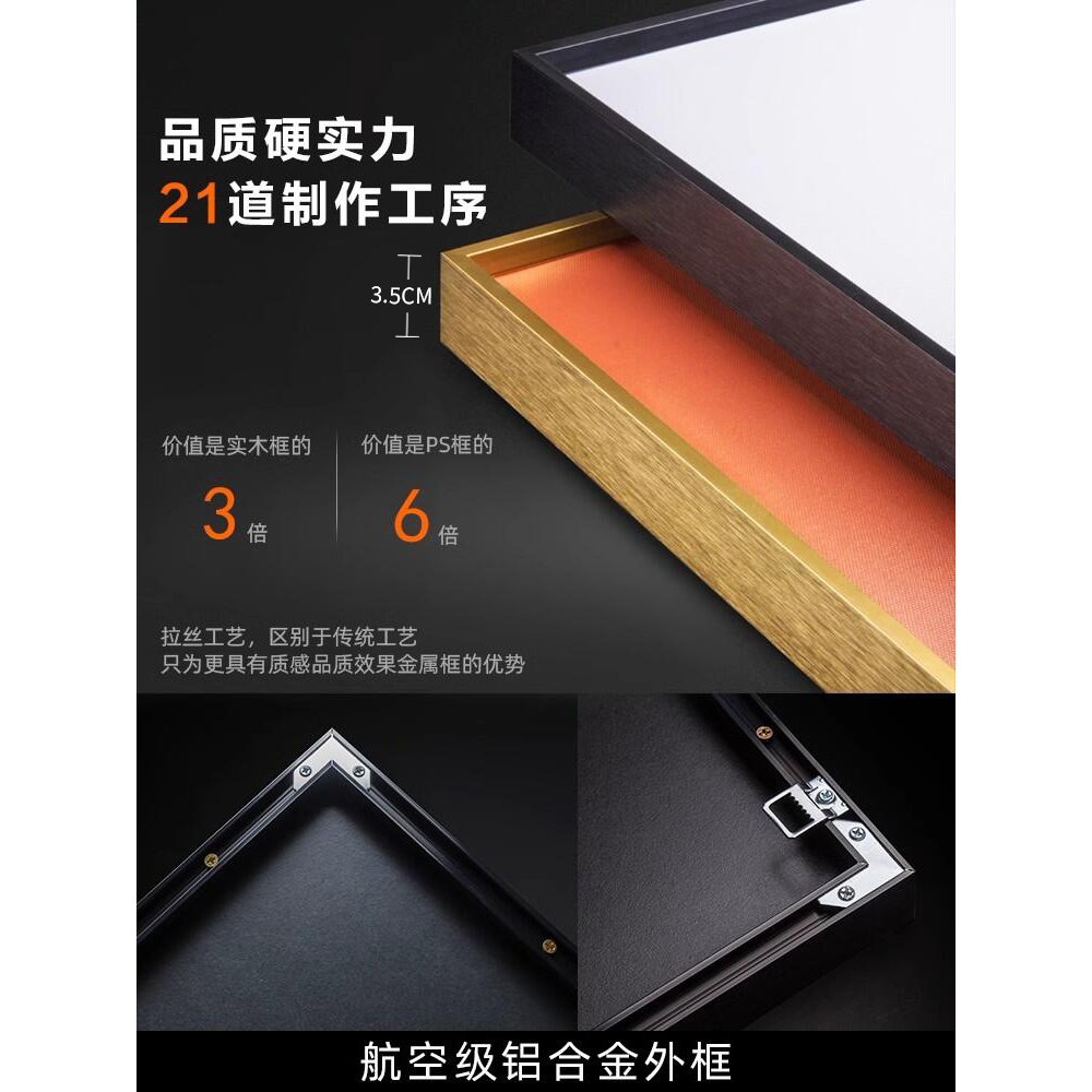 Living room sofa background wall hanging painting high-end…