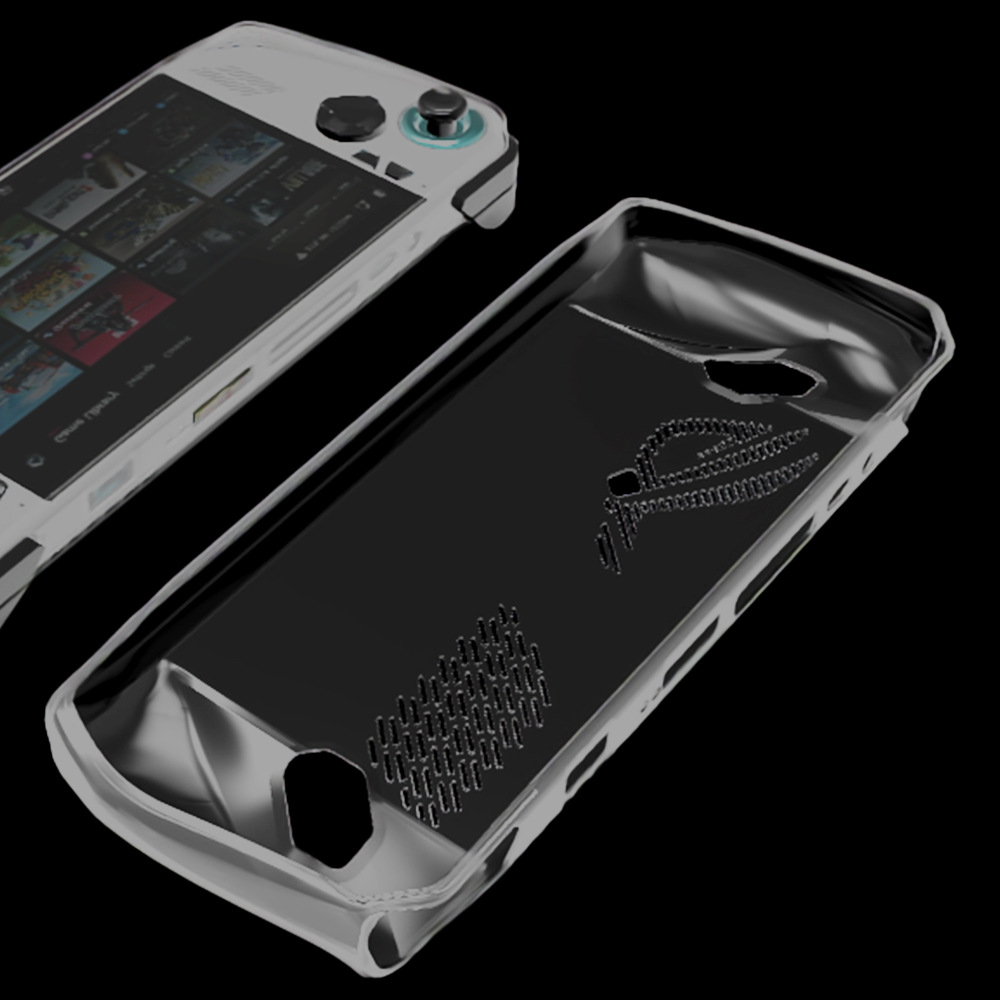 Aplicable a Asus ROG aliado TPU transparente cáscara protectora juego Palma de goma suave cáscara protectora disipación de calor transparente gota-resistente
