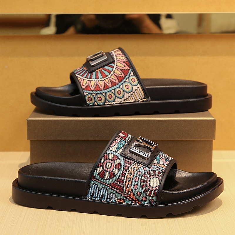2026 New Couple's Canvas Retro Men's And Women's Sandals, Popular Among Students, Trendy Beach Slippers For Cross-Border_vogvips.com