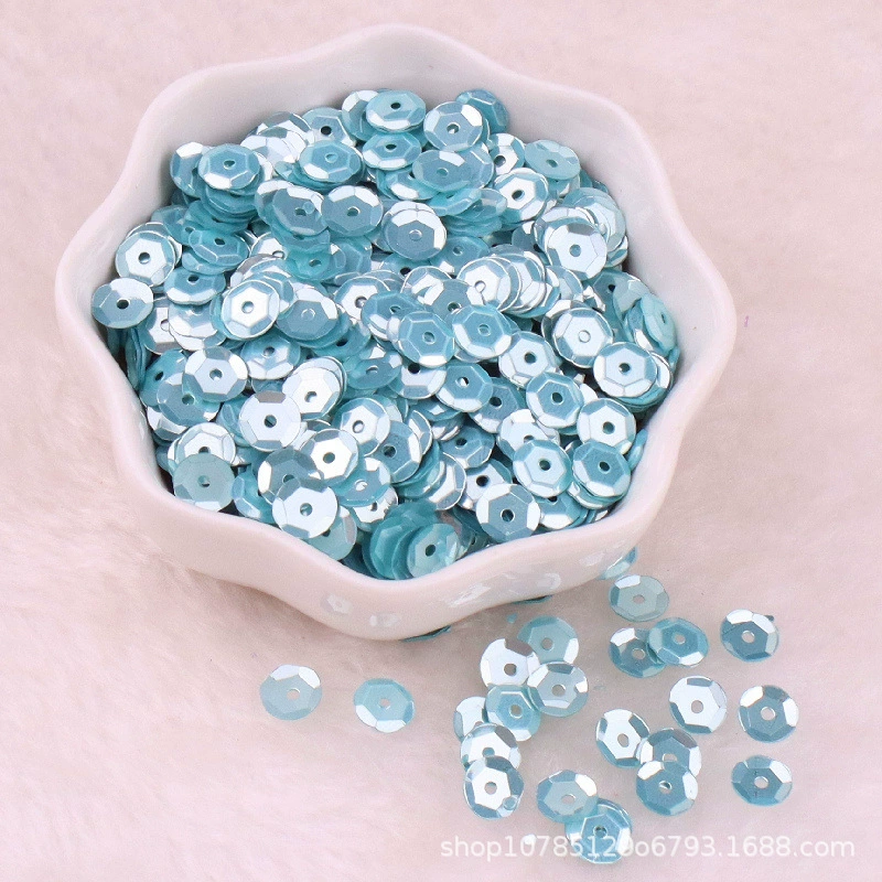 6mm серебристый с ажурной подошвой sequins, ярко светящийся лазерный круглый вогнутый планшет DIY пошив одежды вспомогательные материалы аксессуары