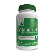 Health Thru Nutrition Vitamin D3 5，000iu 125mcg Cholecalc跨